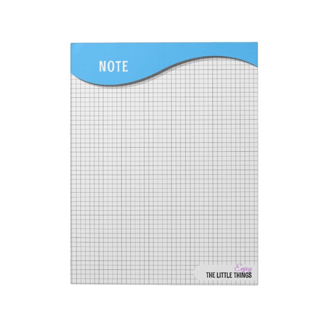 Blue Wave "Enjoy Little Things" Grid Dot Notes  (Rotated)