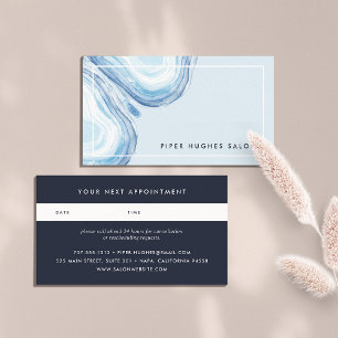 Blue Wave Geode Appointment Card