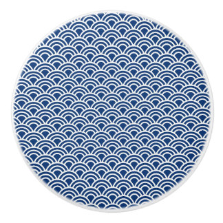 Blue wave komon ceramic knob