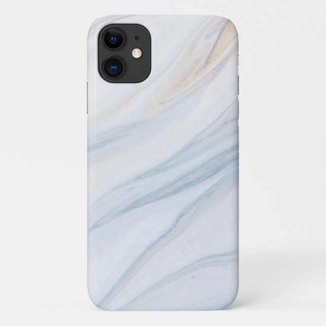 blue wave marble Case-Mate Barely There Case-Mate iPhone Case (Back)