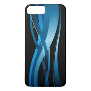 Blue Wave Modern Abstract Pattern Case-Mate iPhone Case