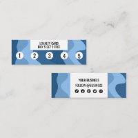 Blue Wave Shapes Handmade Social Icons Chic