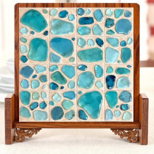 Blue Wave Stone Ceramic Tile