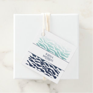 Blue Wave Wedding ID836 Favour Tags