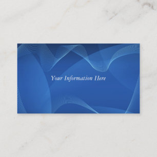 Blue Waves Abstract Business Cards