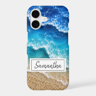 Blue Waves and Sand Resin Look Personalised