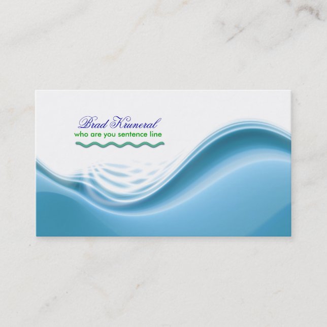 blue waves business card (Front)