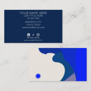 Blue Waves Business Card