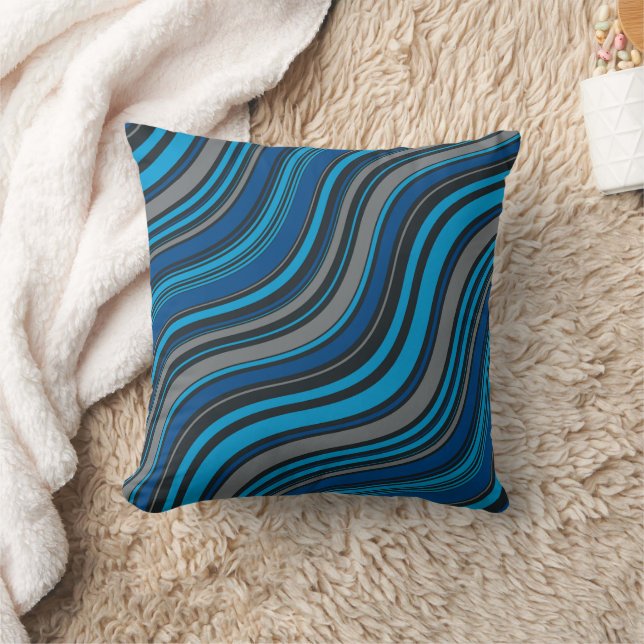 Blue Waves Cushion (Blanket)