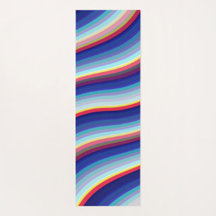 Blue Waves of Colour Yoga Mat