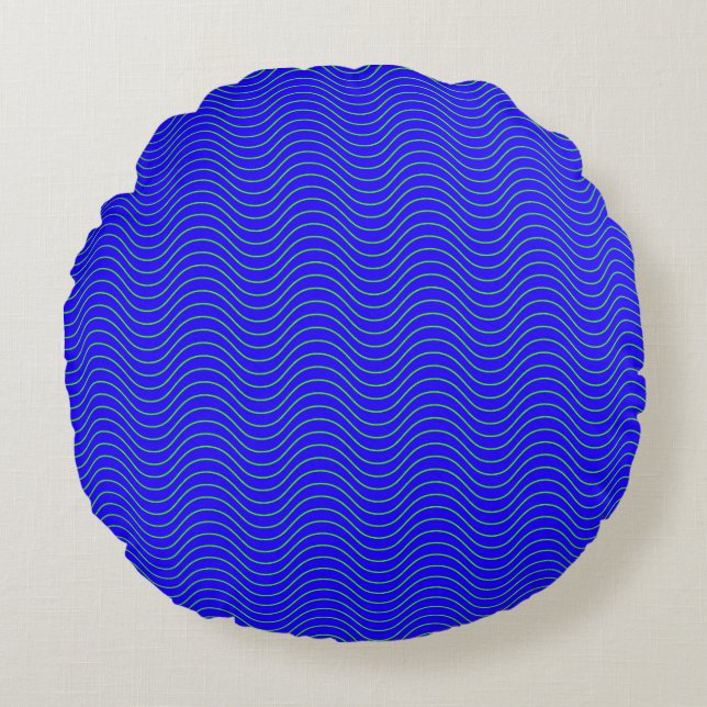 Blue waves pillow (Front)