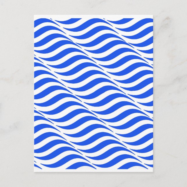 Blue Waves Postcard (Front)