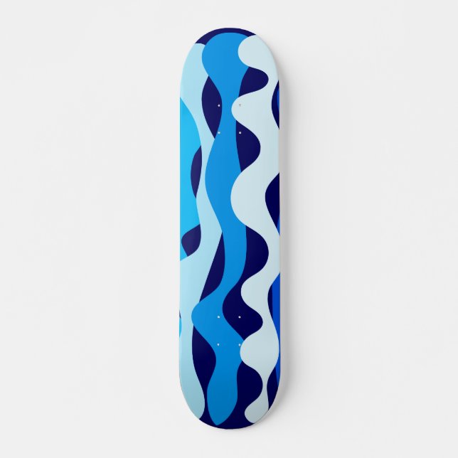 Blue waves skateboard (Front)