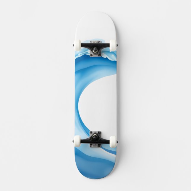 Blue waves skateboard (Front)