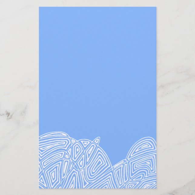 Blue Waves Stationery (Front)