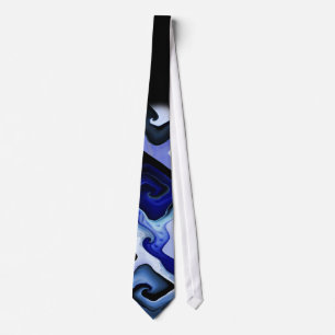 Blue Waves Tie