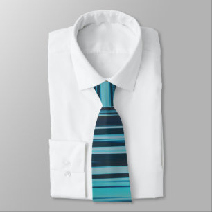 Blue Wavey Stripes Tie