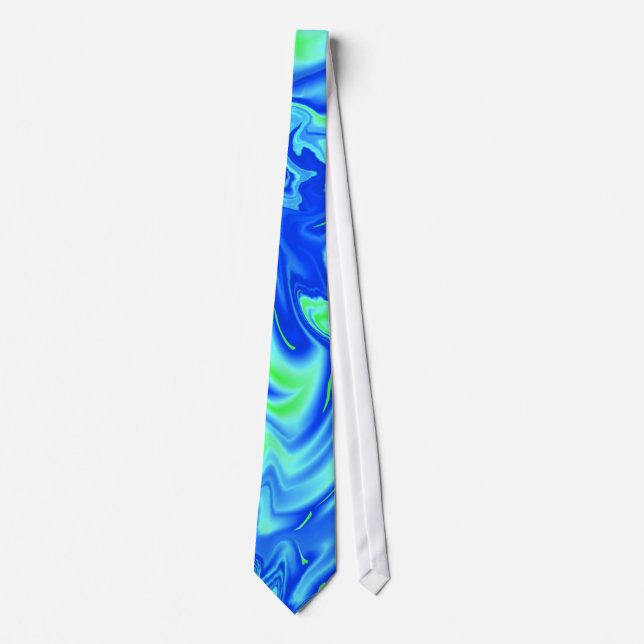 Blue Wavy Tie (Front)