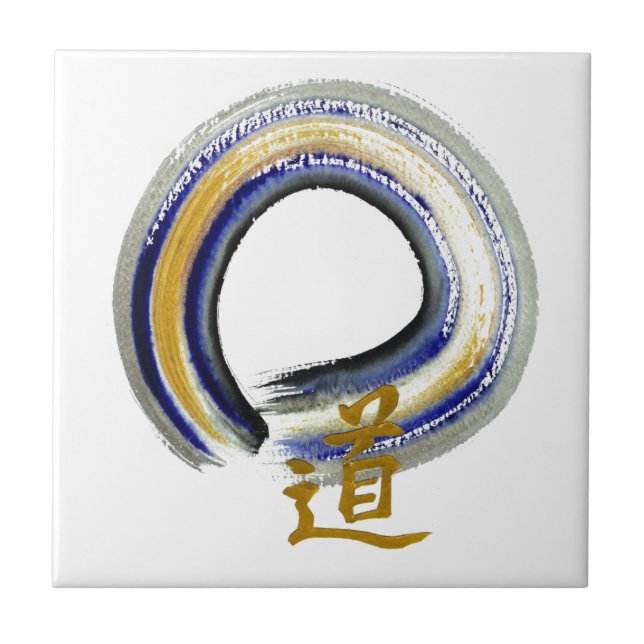 Blue Way, Zen Enso Tile (Front)