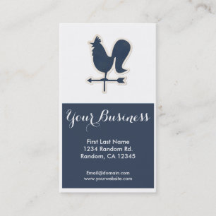 Blue weather vane customisable business cards