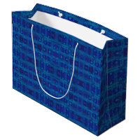 Blue weave, abstract geometric pattern, hand drawn