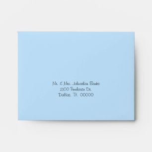 Blue Wedding RSVP Envelope