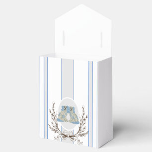 Blue Wedding Staffordshire Dogs Favour Box