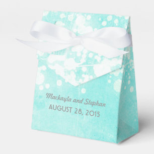 blue wedding string lights glitz favour box