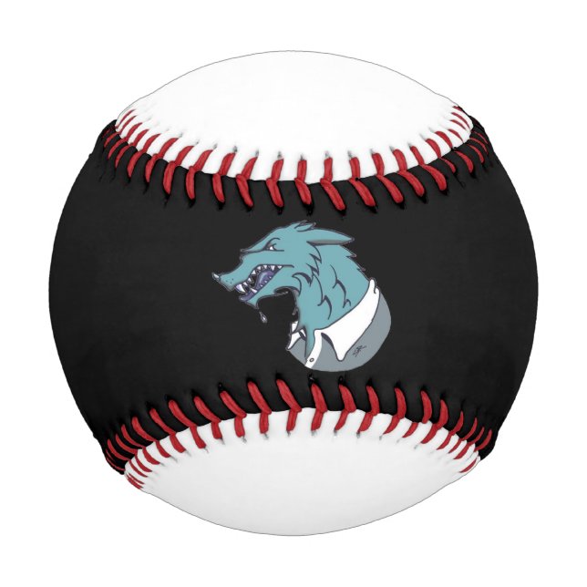 Blue Werewolf black and white baseball (Front)