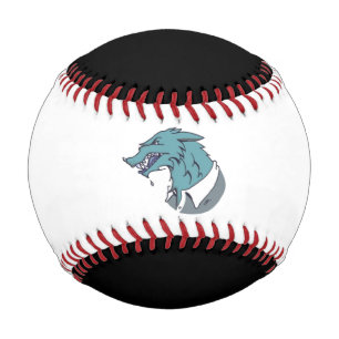 Blue Werewolf white and black baseball