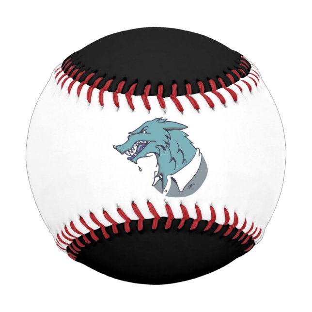 Blue Werewolf white and black baseball (Front)