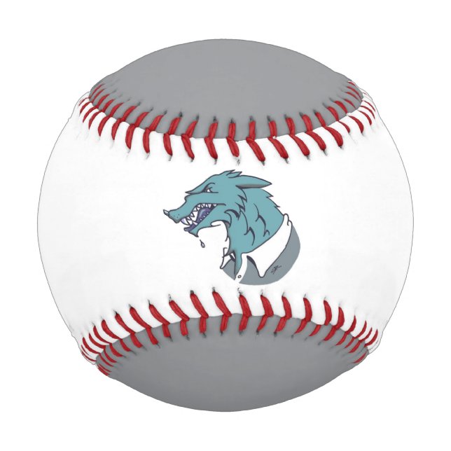 Blue Werewolf white and grey baseball (Front)