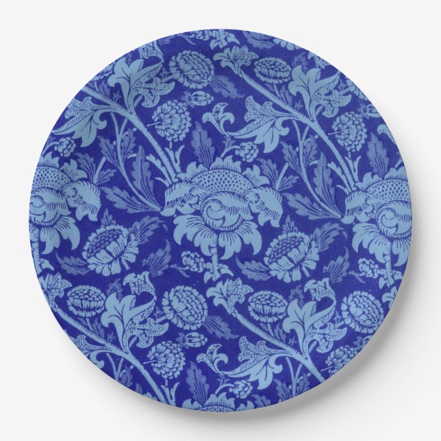 Blue Wey by William Morris Paper Plate (Front)