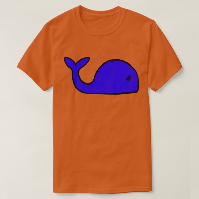 Blue Whale 2 8 T-Shirt (Design Front)
