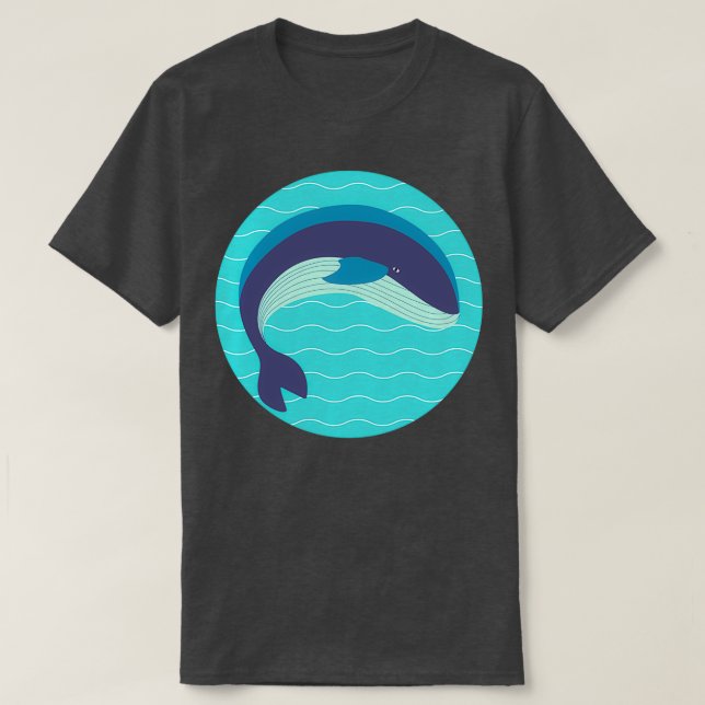 Blue whale 3 3 T-Shirt (Design Front)