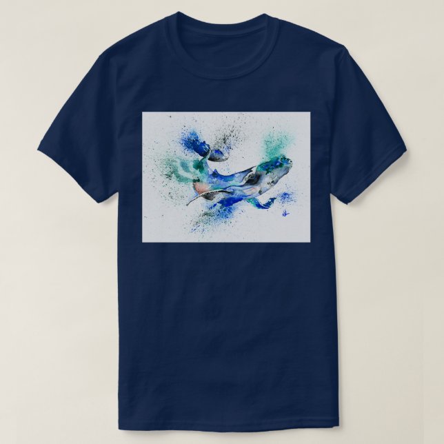 Blue Whale 85 1 T-Shirt (Design Front)