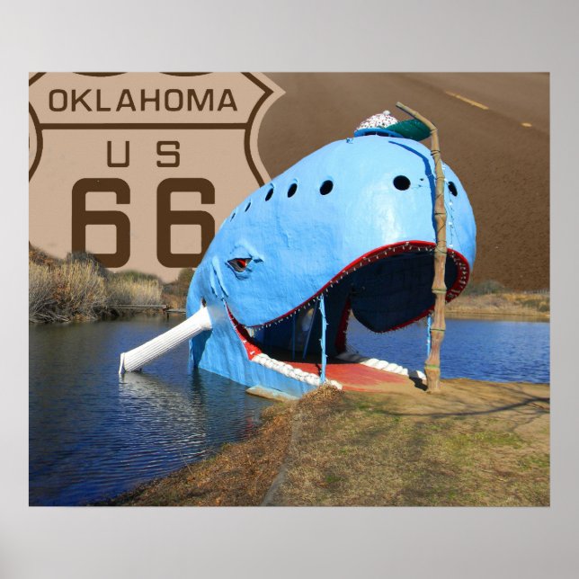 Blue Whale at Catoosa Poster (Front)