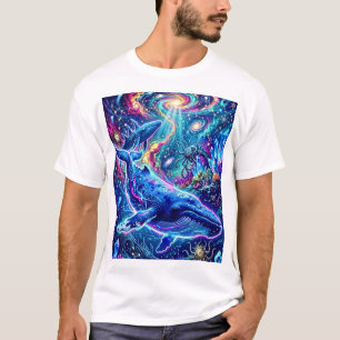 Blue Whale Celestial Symphony: The Cosmic Abyss T-Shirt