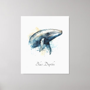Blue Whale Coastal Wall Decor