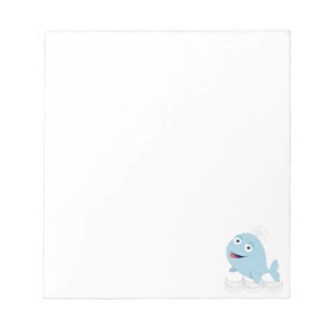 Blue Whale Custom Notepad