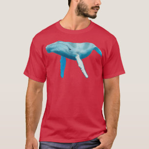 Blue Whale digital art T-Shirt