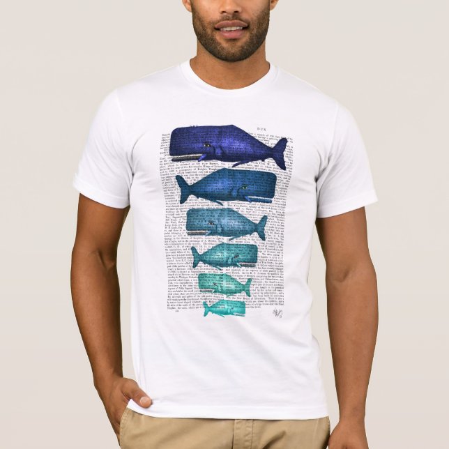Blue Whale Family T-Shirt (Front)