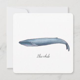Blue whale invitation