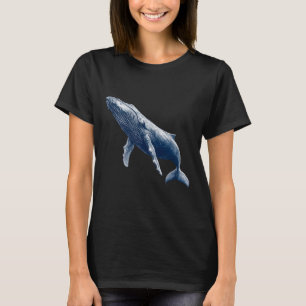 Blue Whale Marine Biology Animal Sea Ocean Humpbac T-Shirt