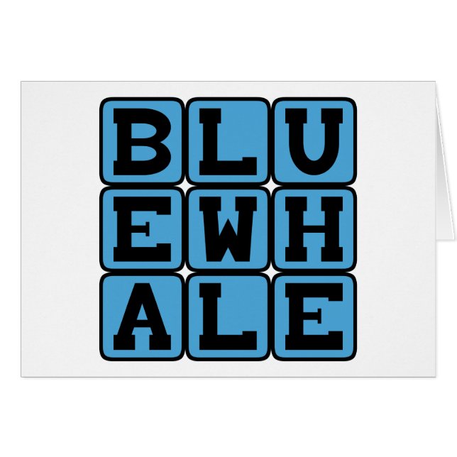 Blue Whale, Marine Mammal (Front Horizontal)