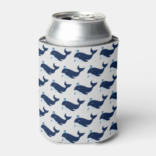 Blue Whale, Nautical Can Cooler