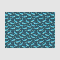 Blue Whale Nautical Ocean Beach Cute Pattern