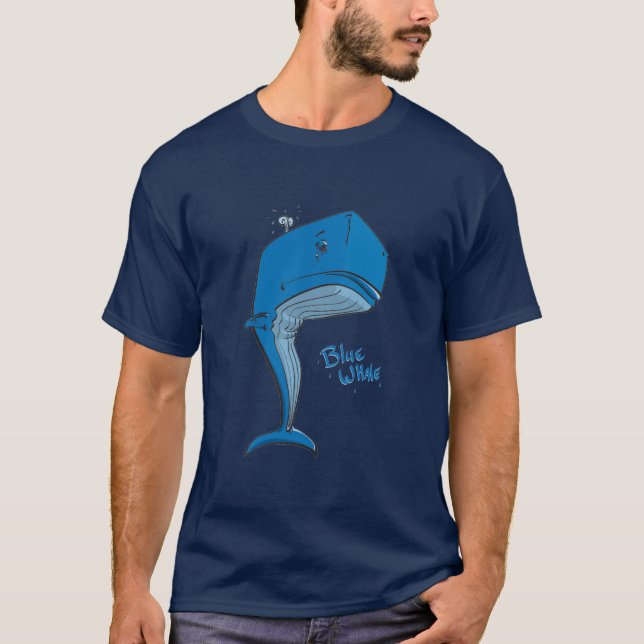 Blue Whale - Navy T-Shirt (Front)
