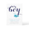 Blue whale navy typography baby boy shower