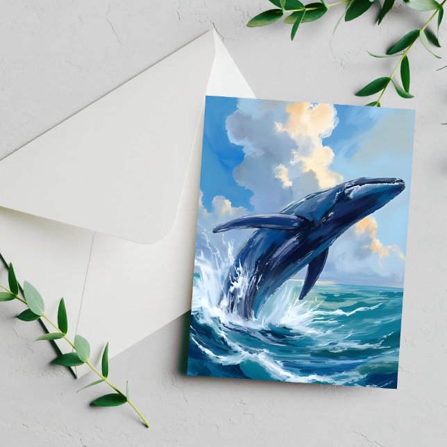 Blue Whale Ocean Animal Card (Creator Uploaded)